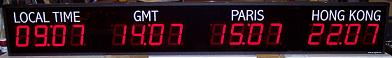 4 inch Time Zone Clock