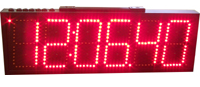 Sports clocks, play clocks, race timers