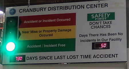 L'Oreal Safety Sign
